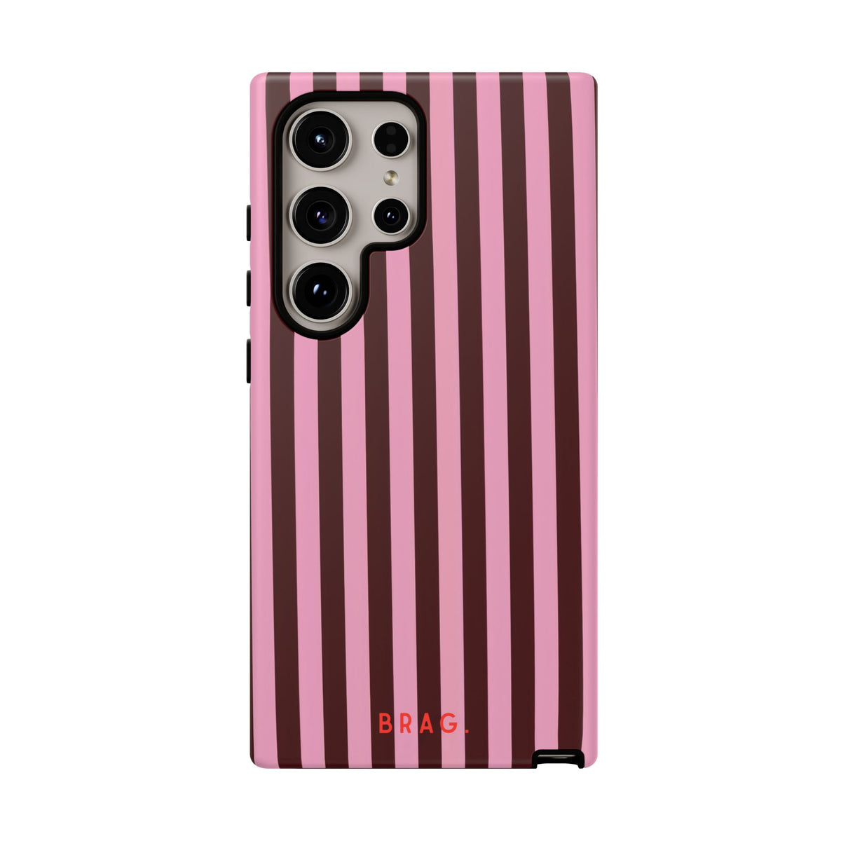 Candy Stripe Tough Phone Case – Shockproof Protective iPhone Cover