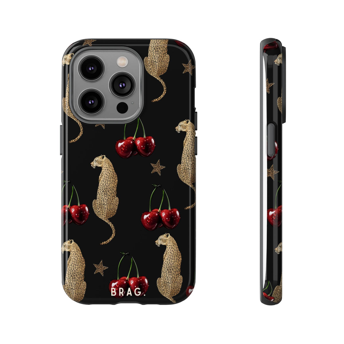 Wild Cherry Tough Phone Case – Shockproof Protective iPhone Cover