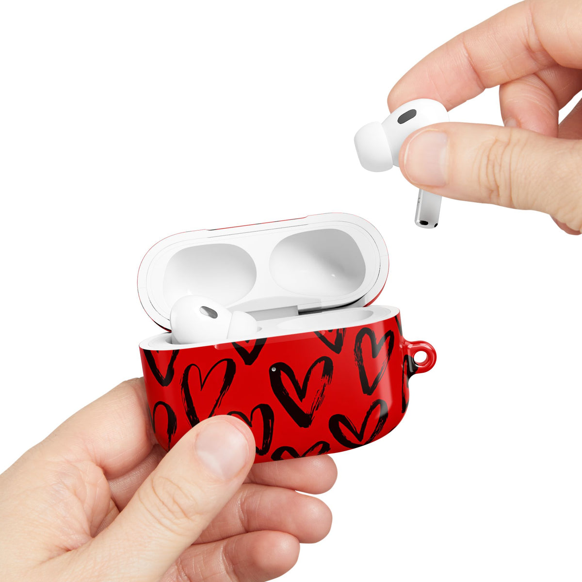 Fire heart AirPod Case – Slim Protective Charging Case