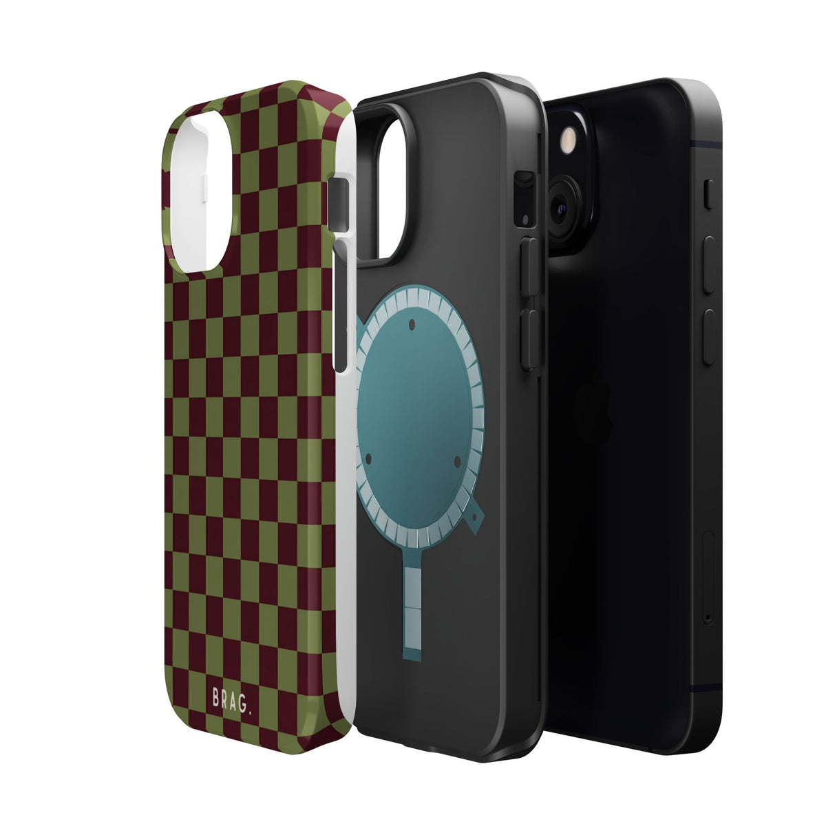Lucky Check Magnetic Impact-Resistant Phone Case