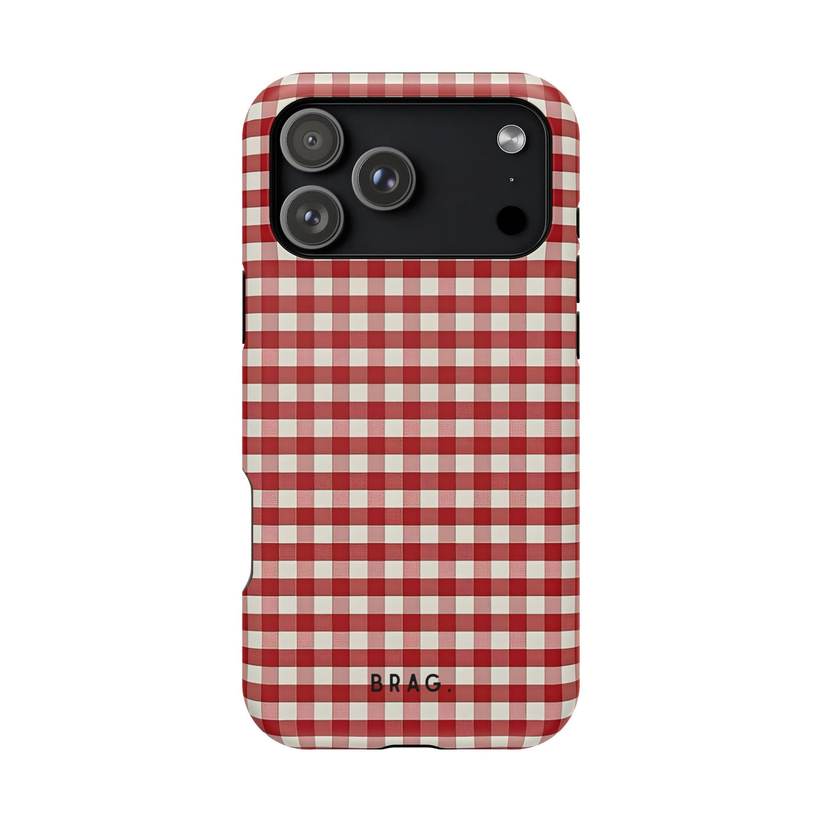 Red Gingham Magnetic Impact-Resistant Phone Case