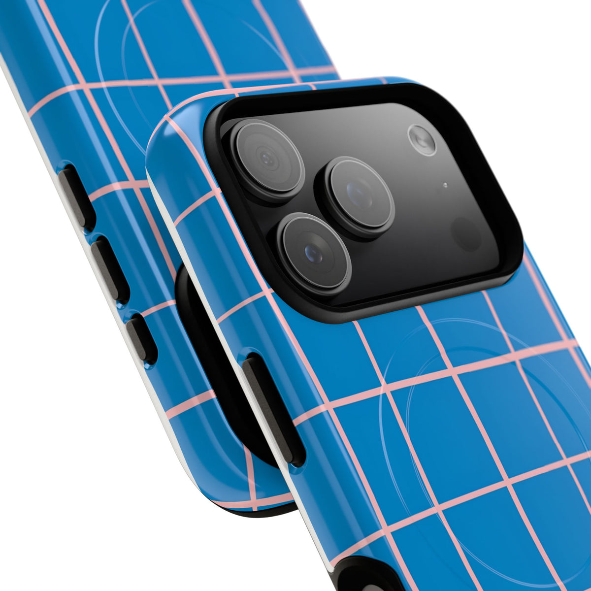Coastal Grid MagSafe Tough Phone Case — Magnetic Protective Cover