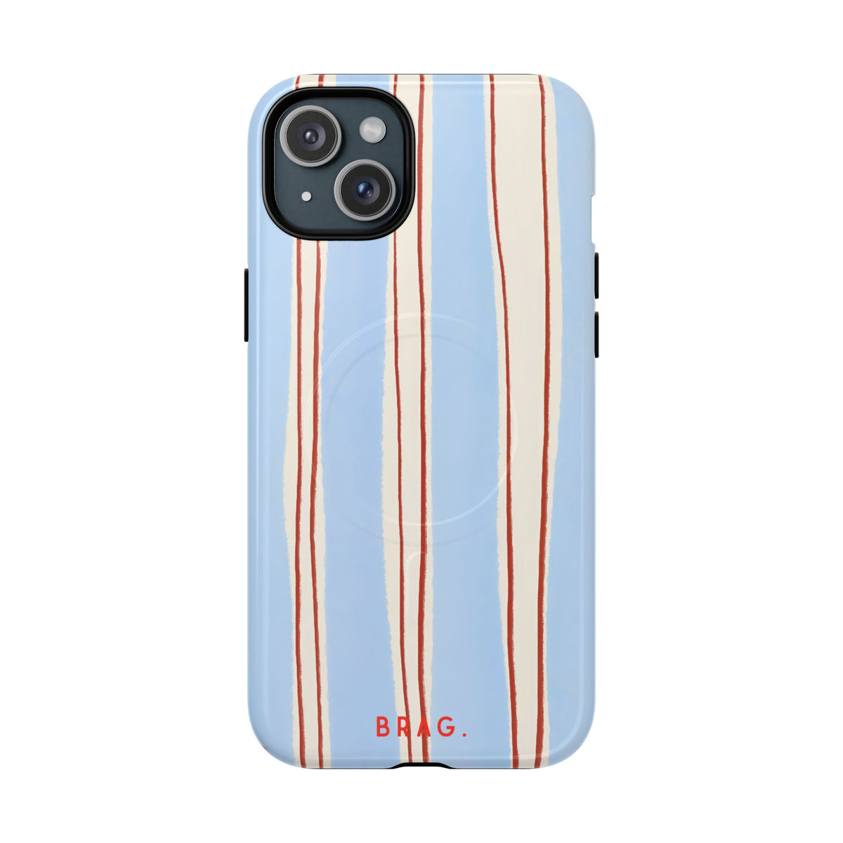 Blue Linen MagSafe Tough Phone Case — Magnetic Protective Cover