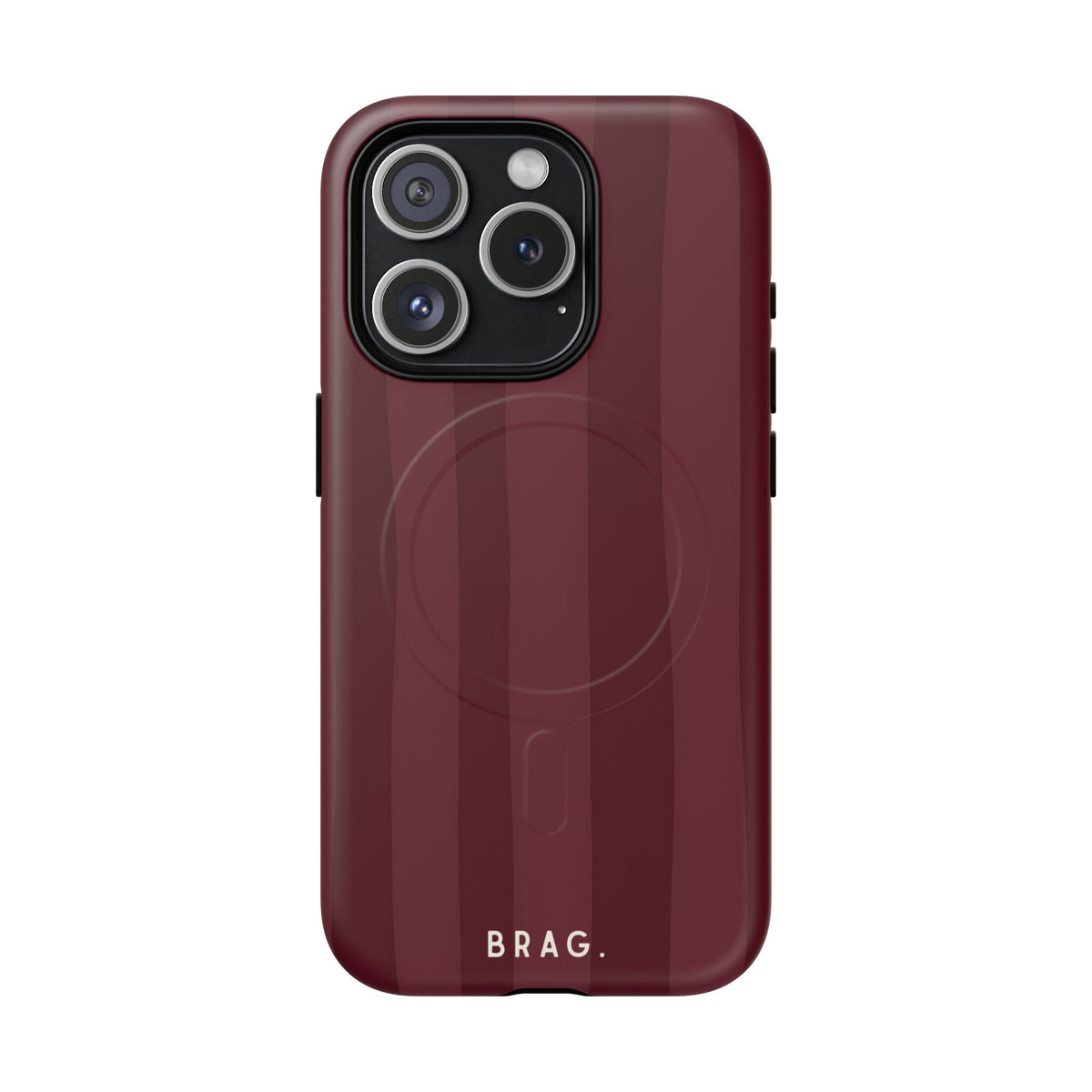 Dark Cherry MagSafe Tough Phone Case — Magnetic Protective Cover