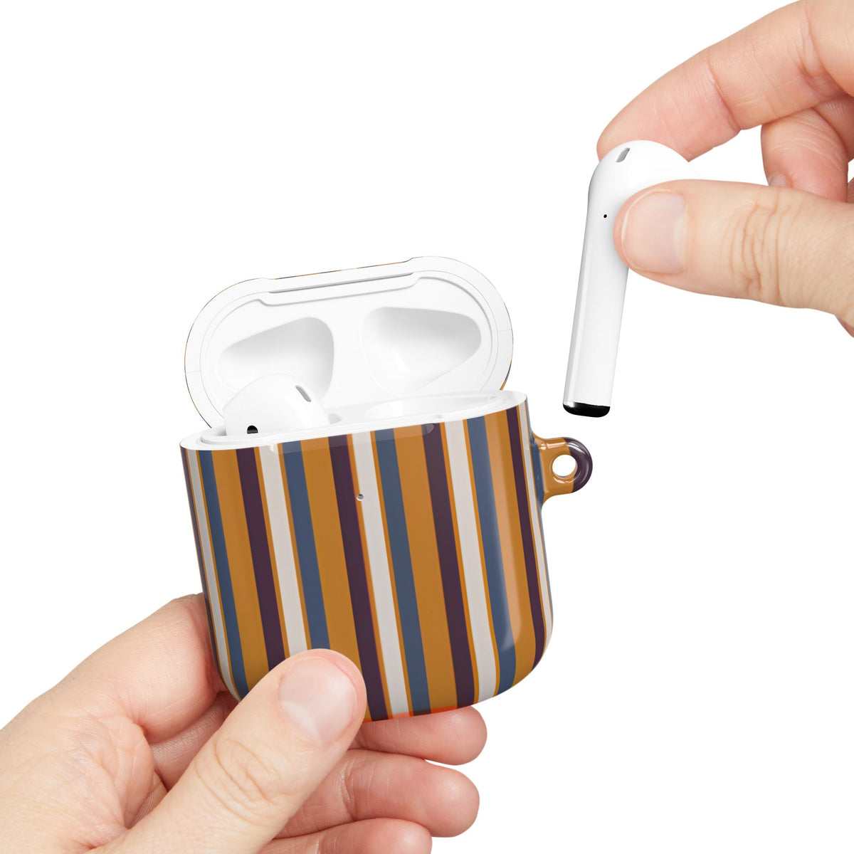 Sunset Stripe AirPod Case – Slim Protective Charging Case