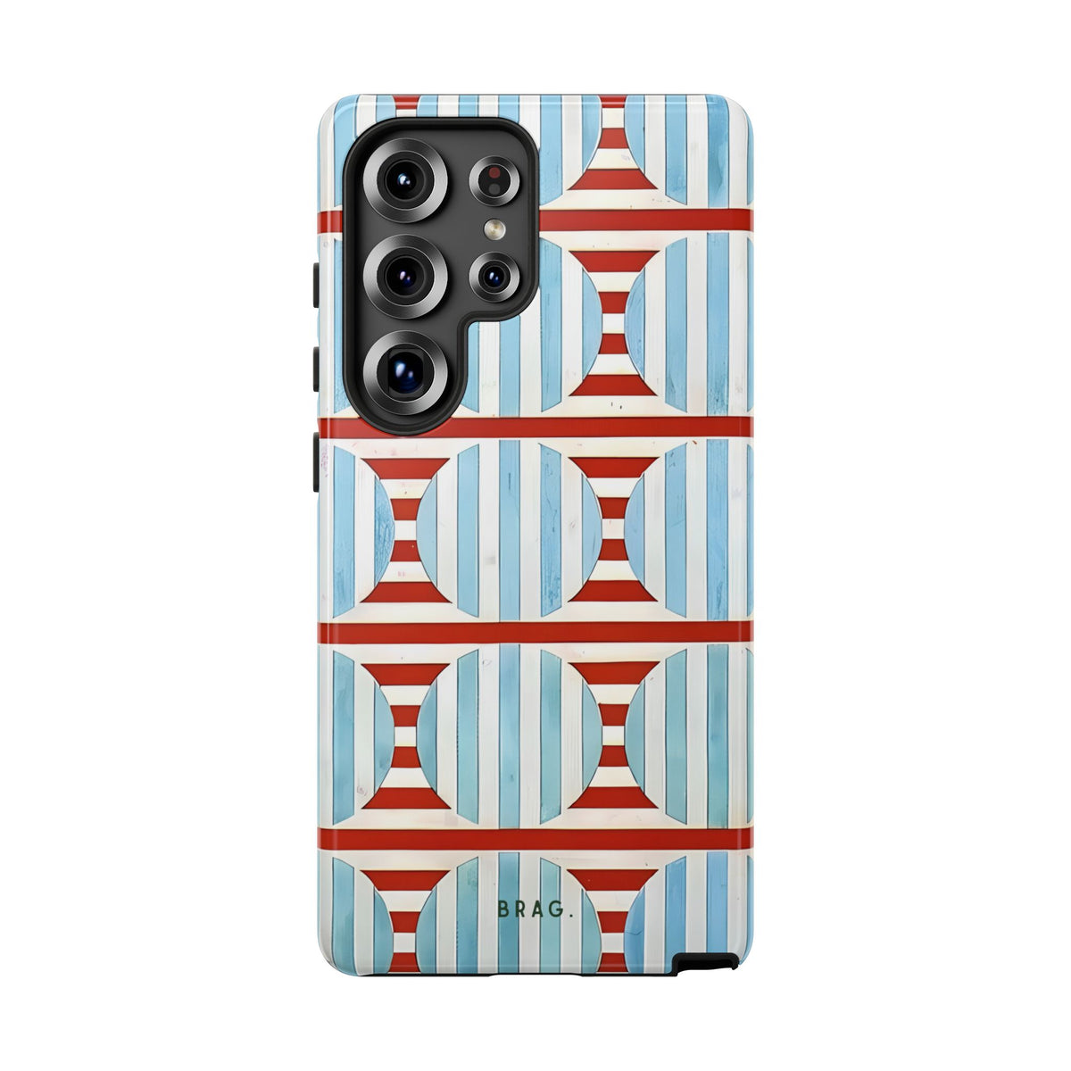 Riviera Stripe Tough Phone Case – Shockproof Protective iPhone Cover