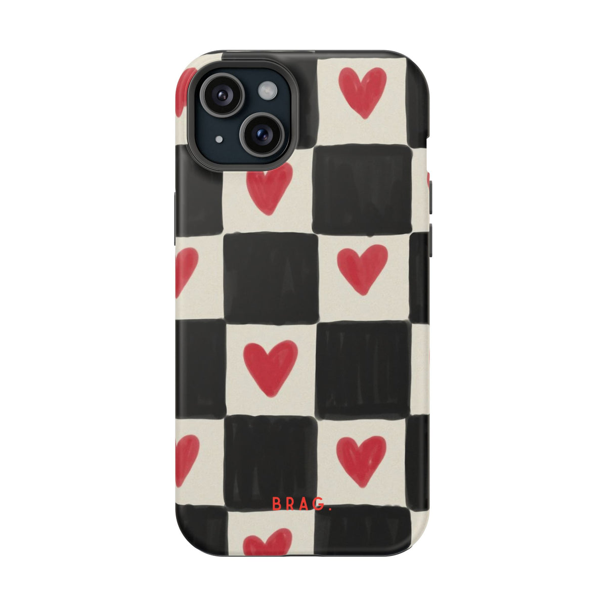 Heart Check Magnetic Impact-Resistant Phone Case