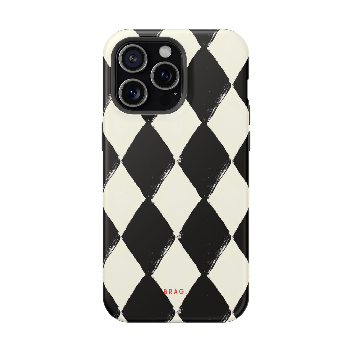 Ivory Harlequin Magnetic Impact-Resistant Phone Case