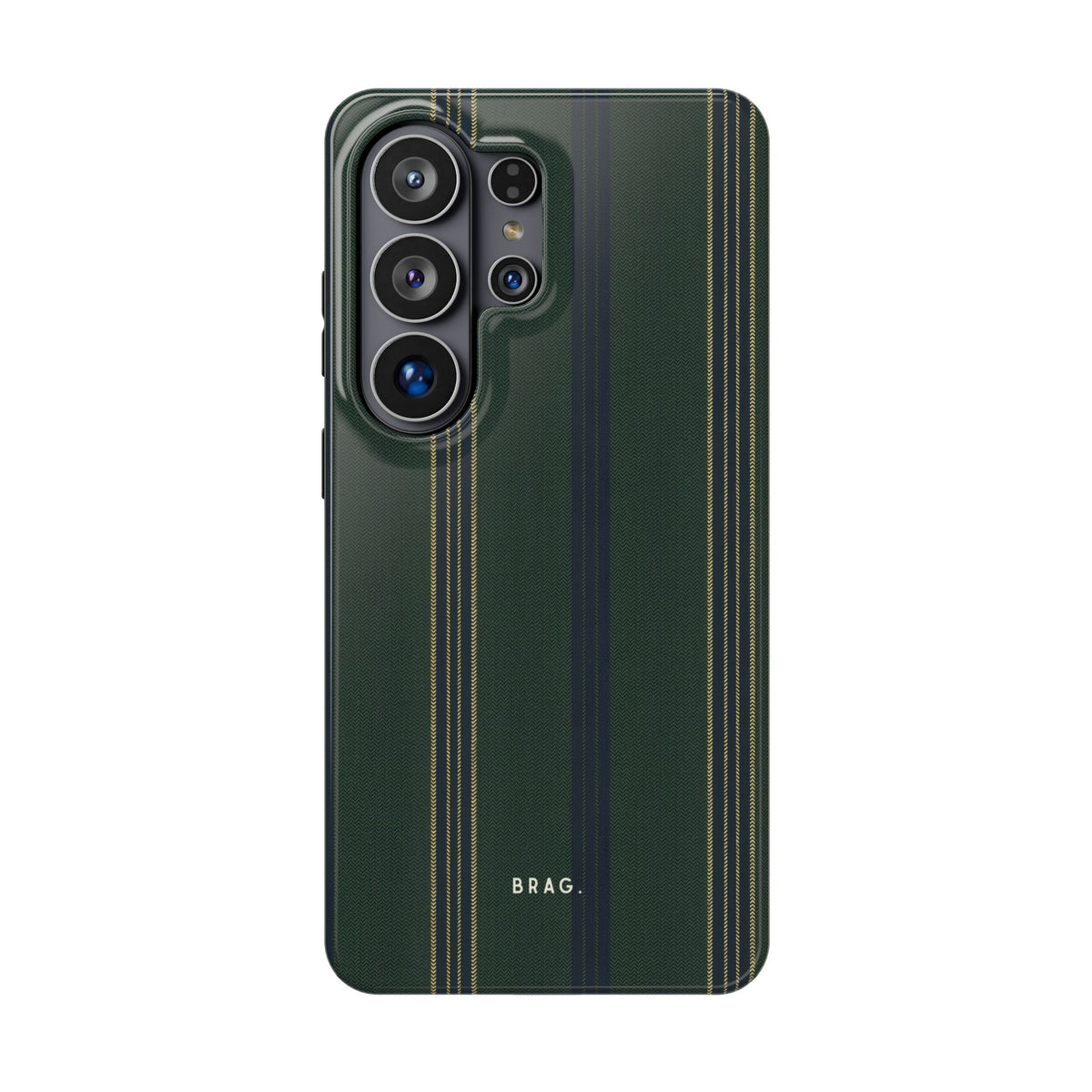 Olive Pinstripe Magnetic Impact-Resistant Phone Case