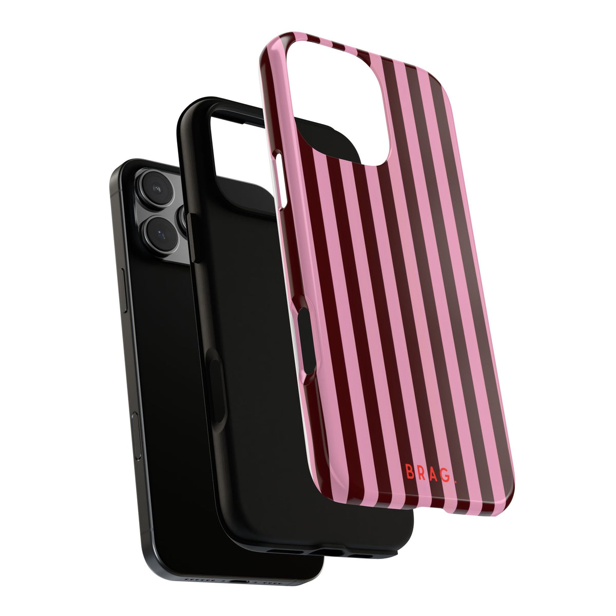 Candy Stripe Tough Phone Case – Shockproof Protective iPhone Cover