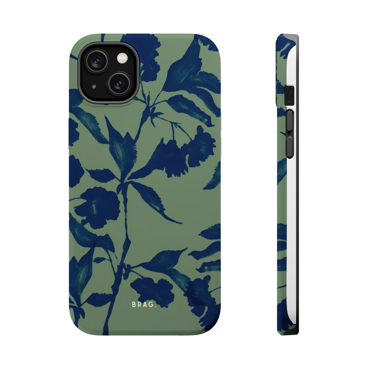 Sage Bloom Magnetic Impact-Resistant Phone Case