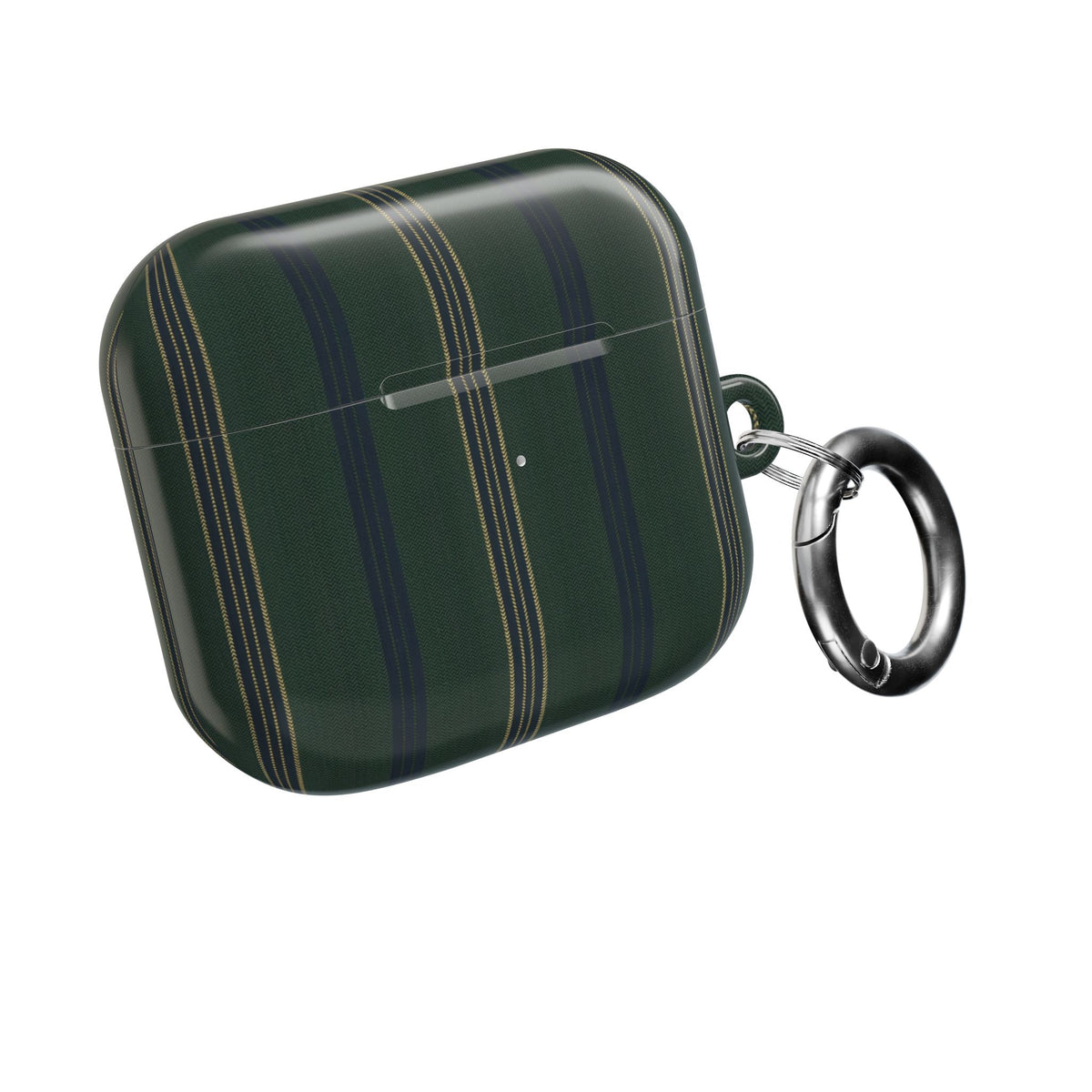 Olive Pinstripe AirPod Case – Slim Protective Charging Case