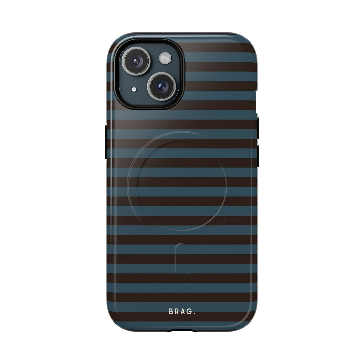Seaside Stripe MagSafe Tough Phone Case — Magnetic Protective Cover