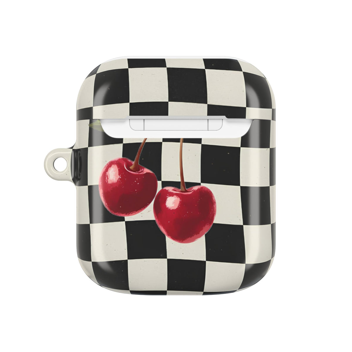 Cherry Check AirPod Case – Slim Protective Charging Case