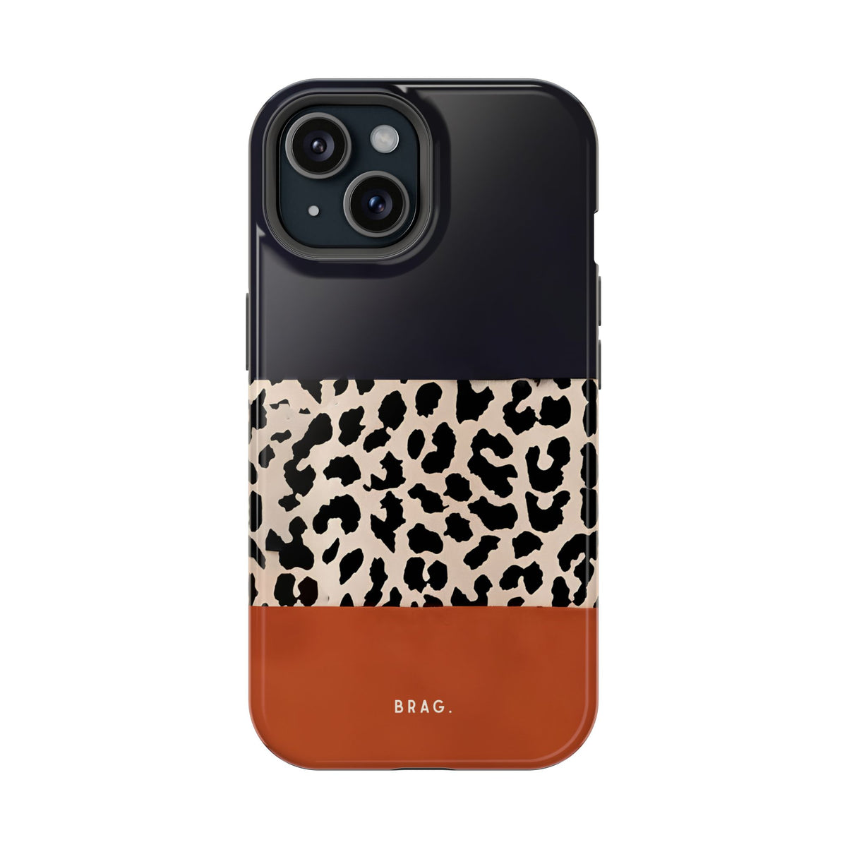 Leopard Block Magnetic Impact-Resistant Phone Case