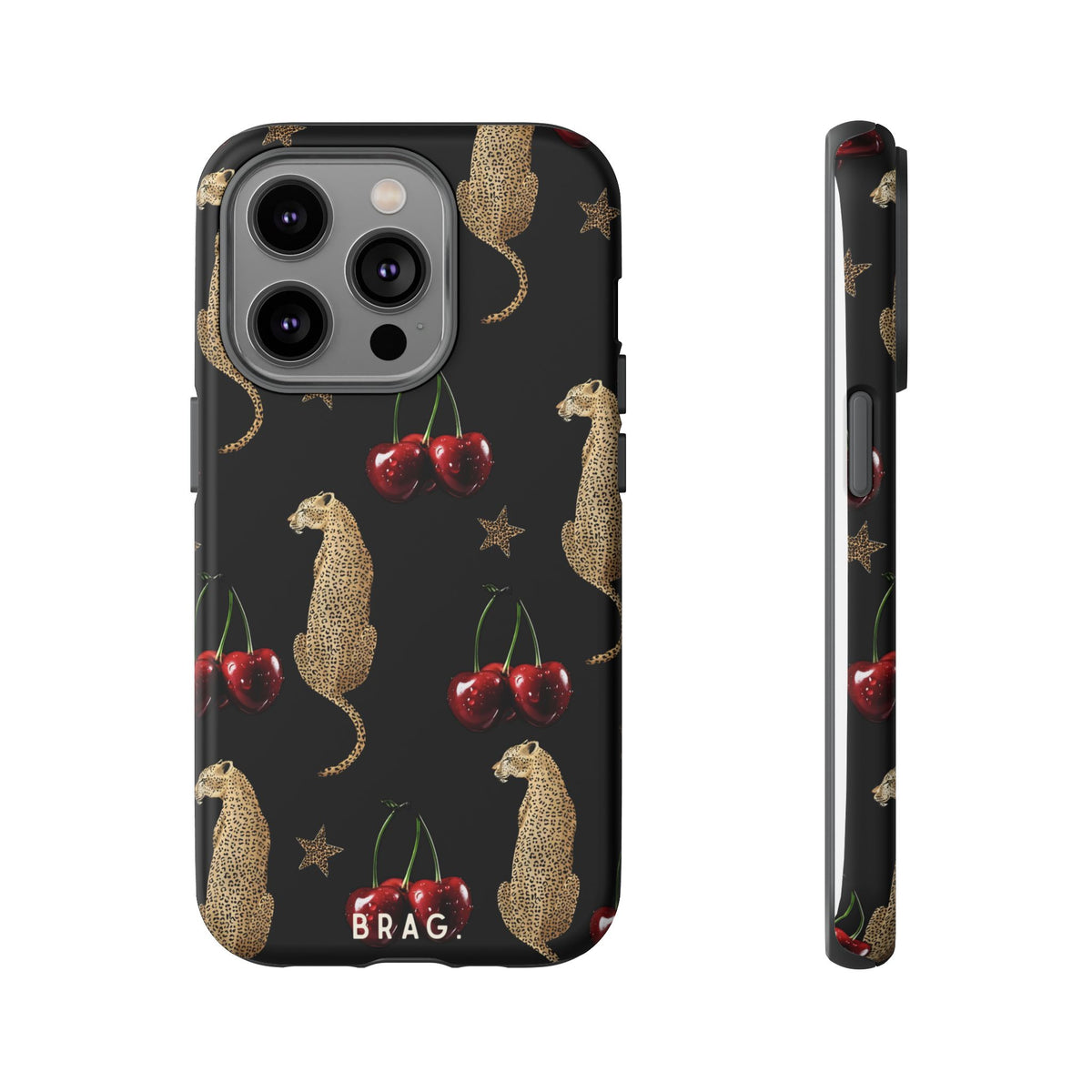 Wild Cherry Tough Phone Case – Shockproof Protective iPhone Cover