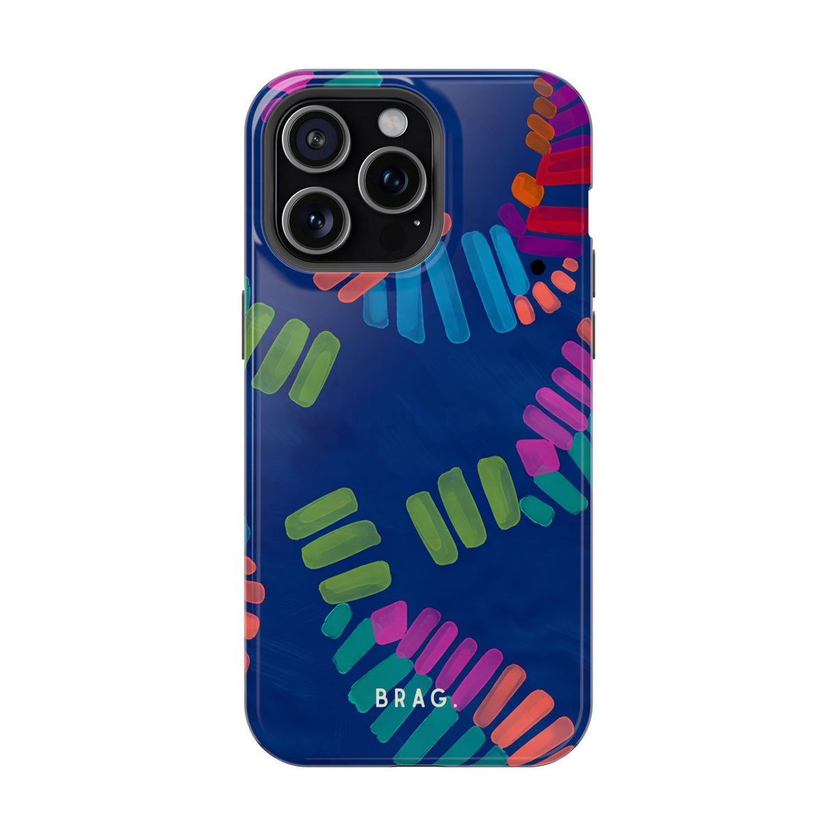 Blue Palm Magnetic Impact-Resistant Phone Case