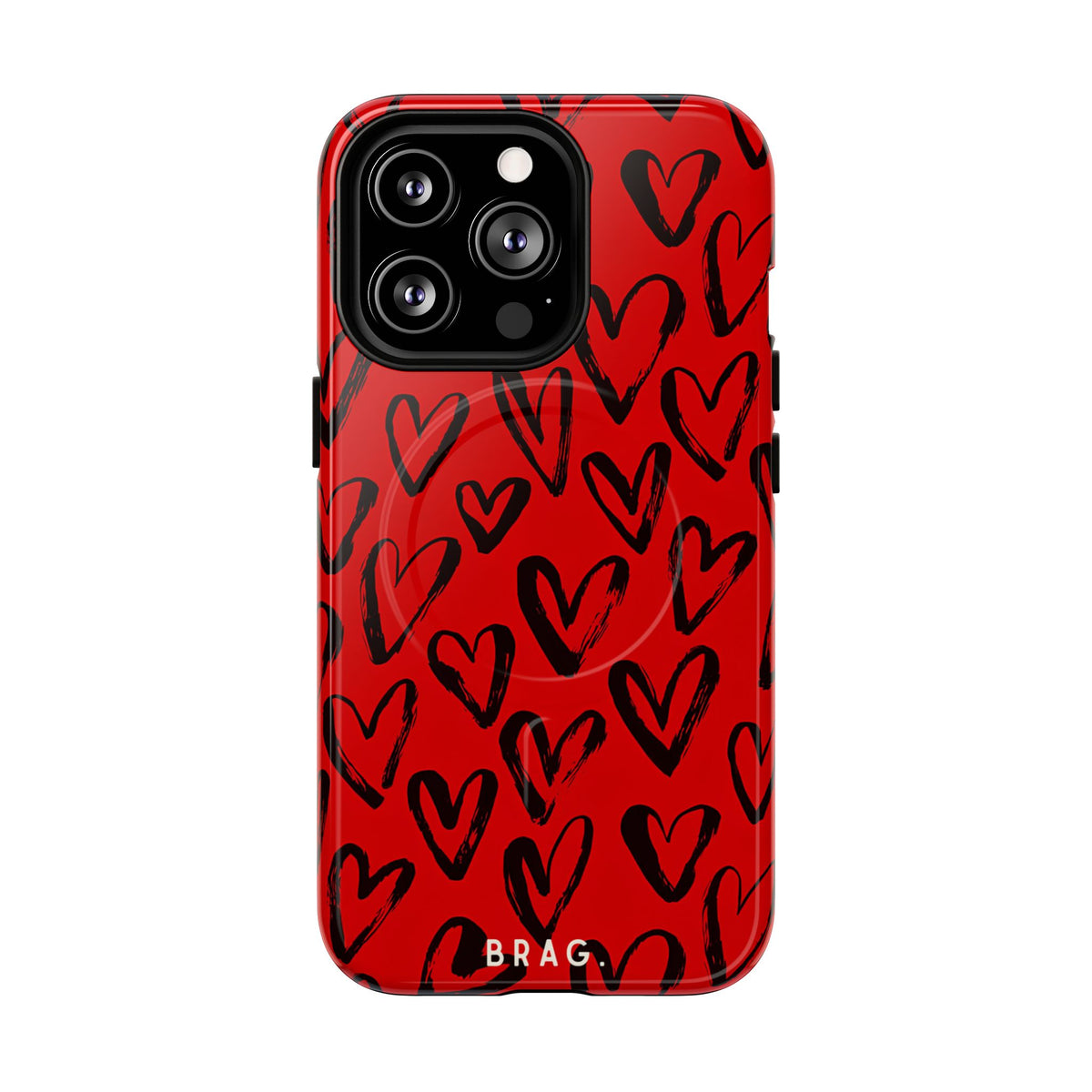 Fire Heart MagSafe Tough Phone Case — Magnetic Protective Cover