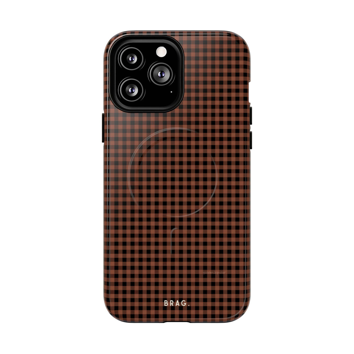 Cafe Check MagSafe Tough Phone Case — Magnetic Protective Cover