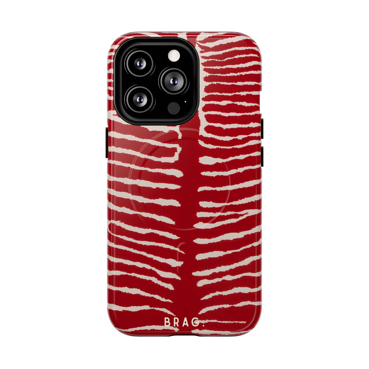 Striped Heat MagSafe Tough Phone Case — Magnetic Protective Cover