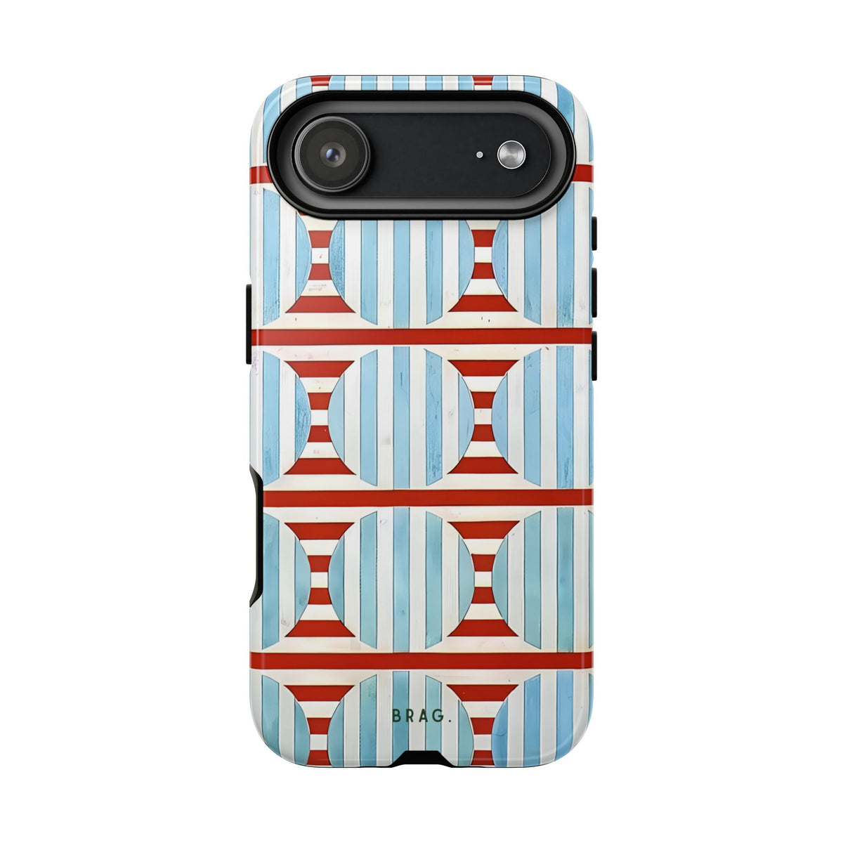 Riviera Stripe Tough Phone Case – Shockproof Protective iPhone Cover