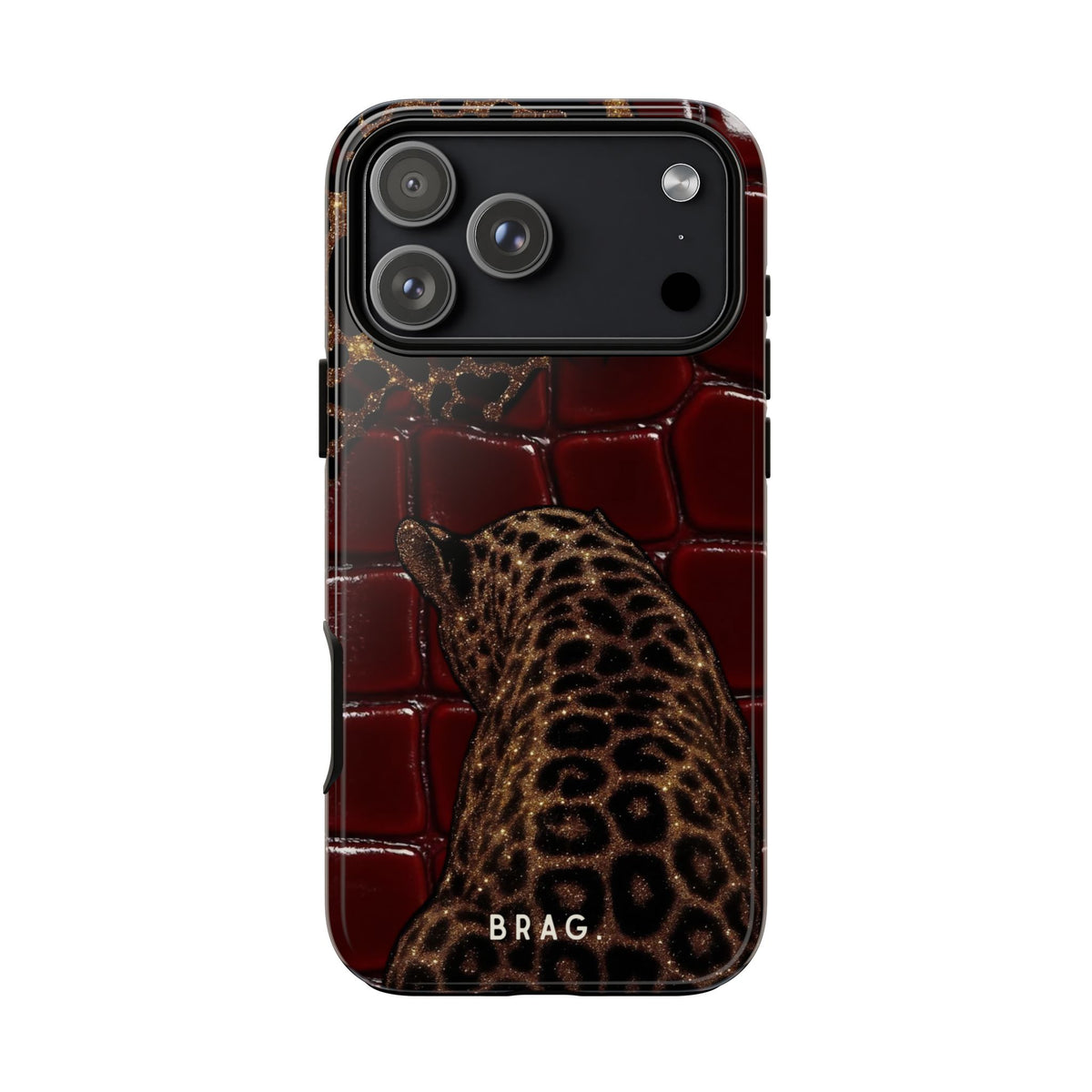 Leopard Lounge Tough Phone Case – Shockproof Protective iPhone Cover