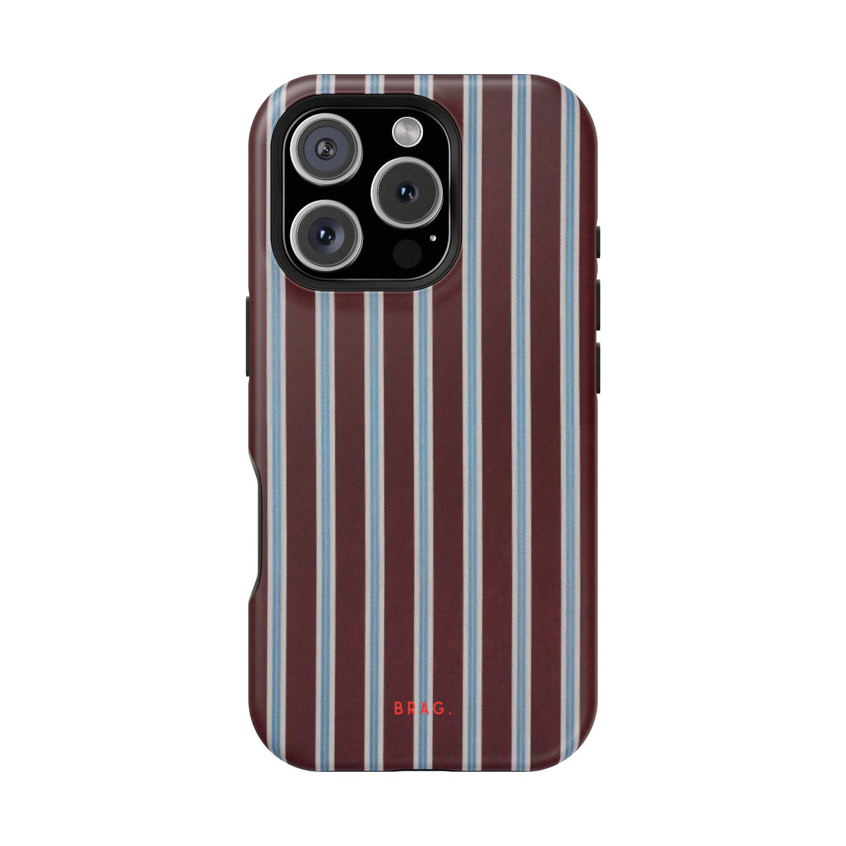 Maroon Lines Magnetic Impact-Resistant Phone Case