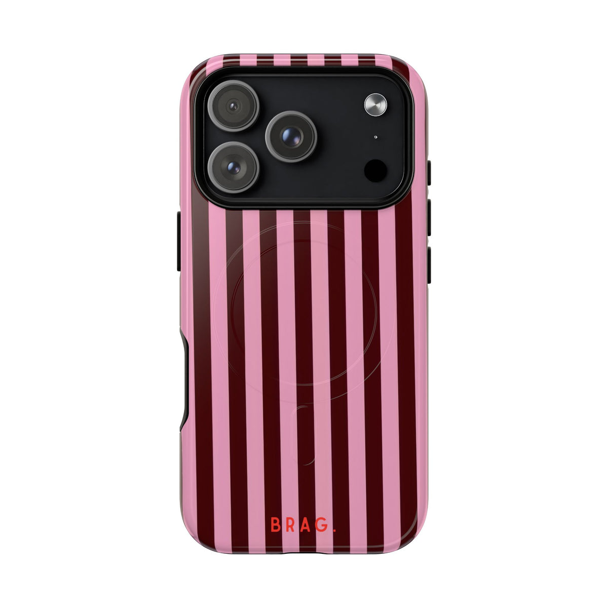 Candy Stripe MagSafe Tough Phone Case — Magnetic Protective Cover