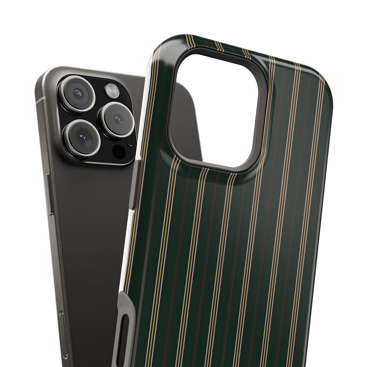 Vintage Pinstripe Magnetic Impact-Resistant Phone Case