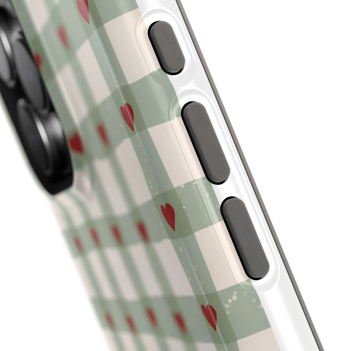 Mint Hearts Magnetic Impact-Resistant Phone Case