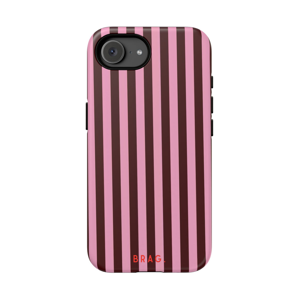 Candy Stripe Tough Phone Case – Shockproof Protective iPhone Cover