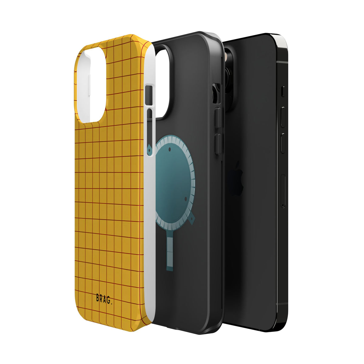 Cheese Grid Magnetic Impact-Resistant Phone Case