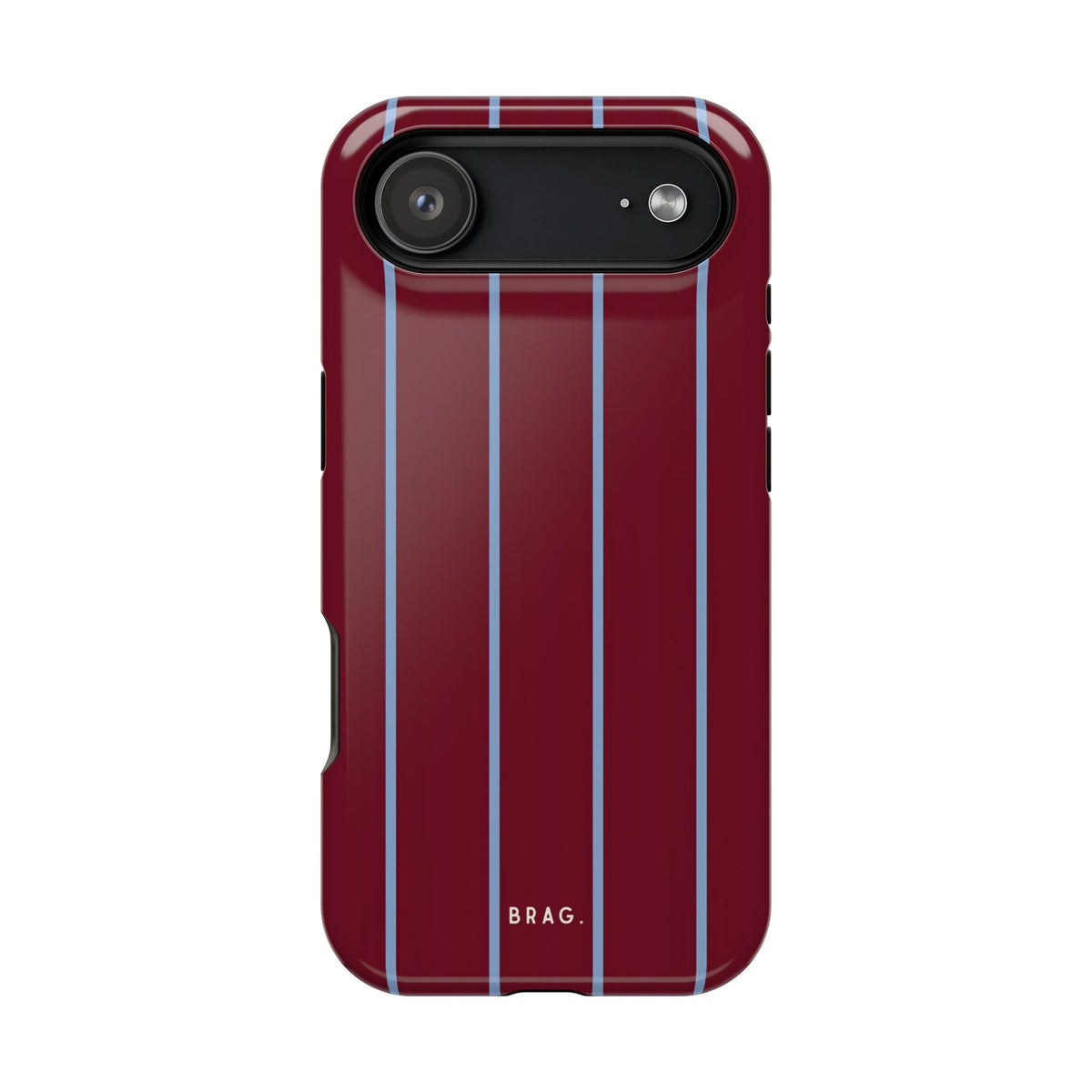 Bordeaux Stripe Magnetic Impact-Resistant Phone Case