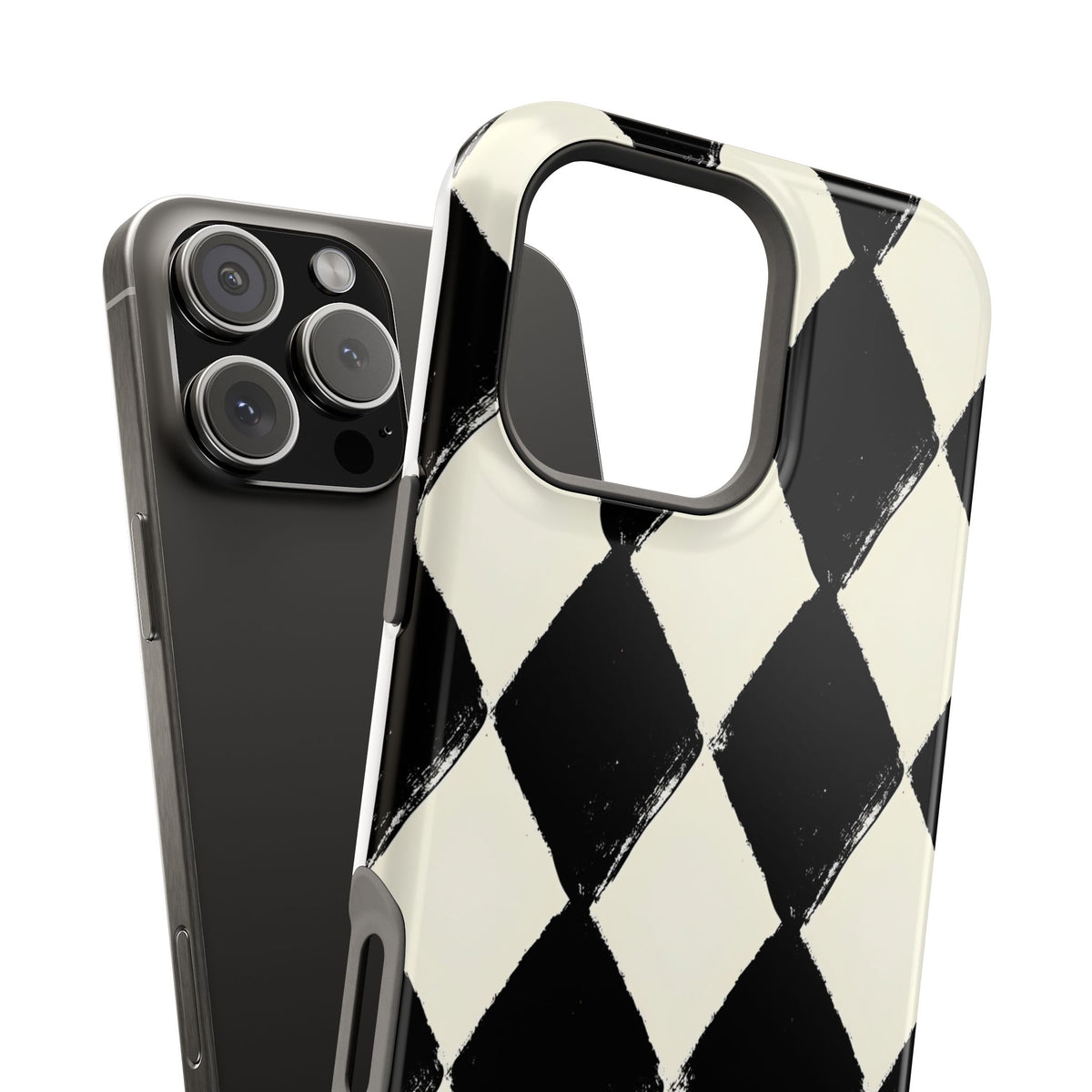 Ivory Harlequin Magnetic Impact-Resistant Phone Case