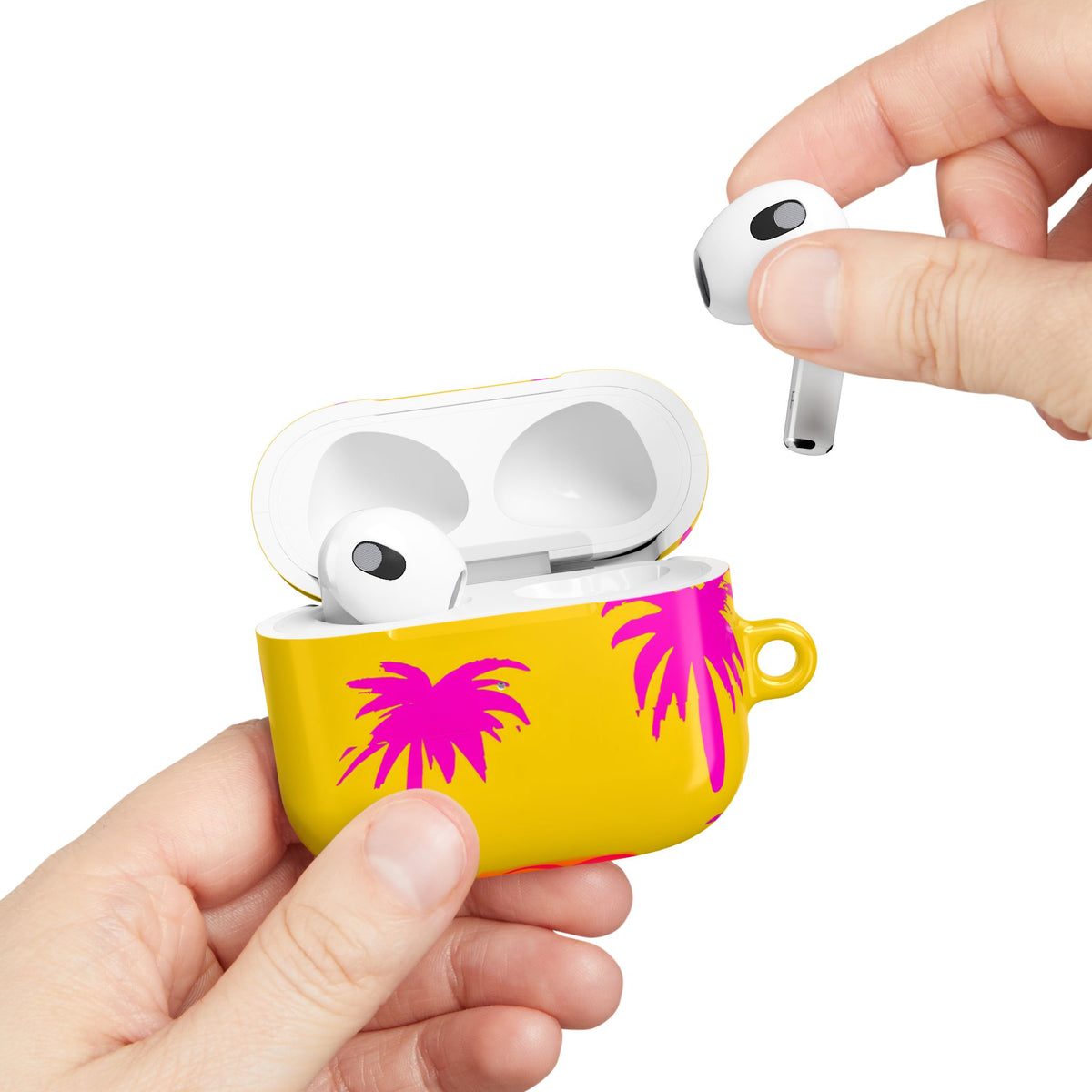 Pink Palms AirPod Case – Slim Protective Charging Case
