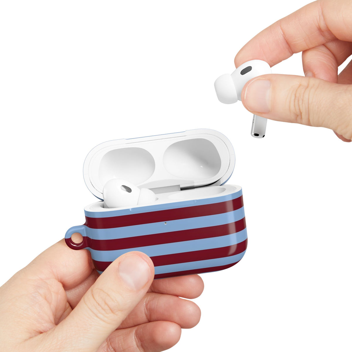 Varsity Stripe AirPod Case – Slim Protective Charging Case