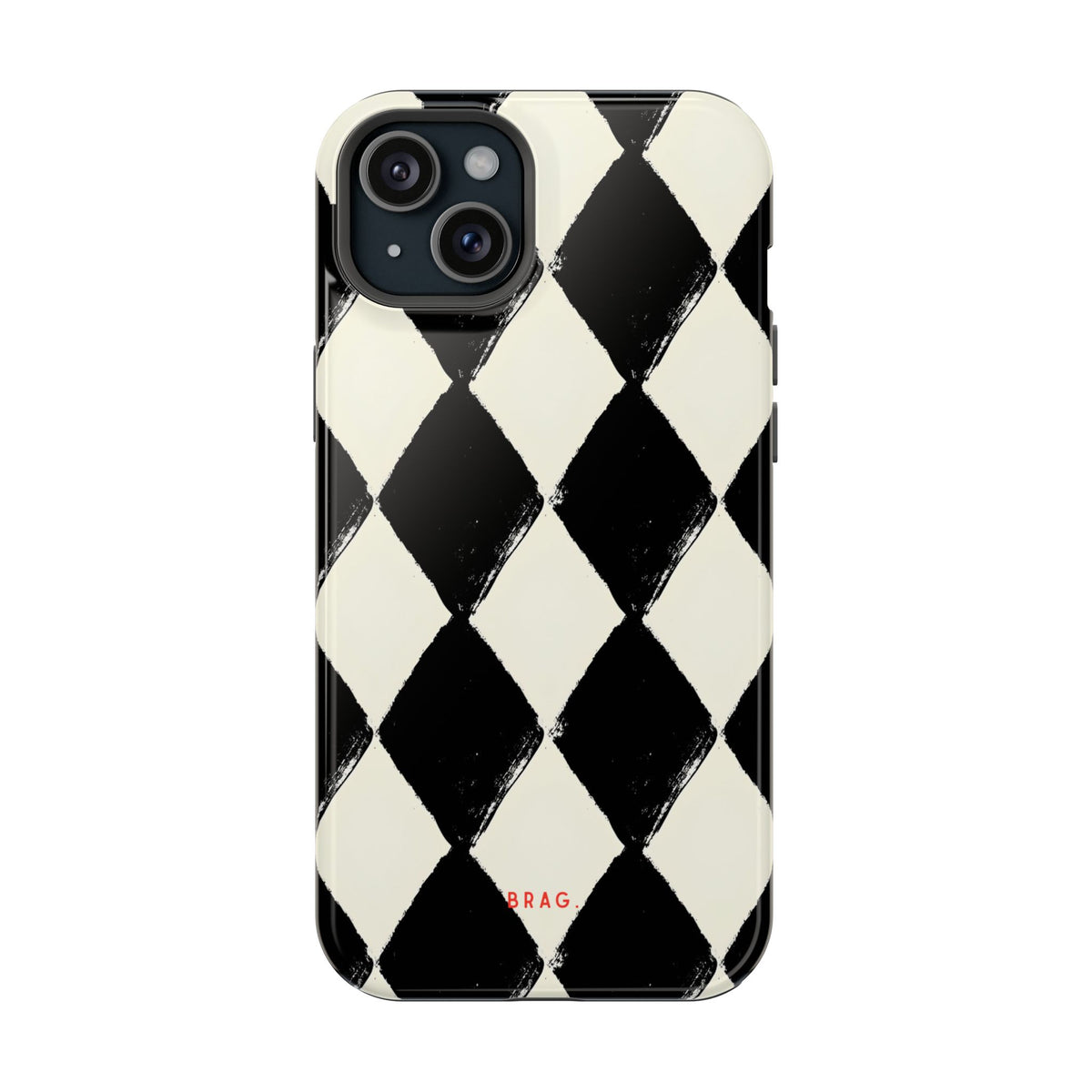 Ivory Harlequin Magnetic Impact-Resistant Phone Case