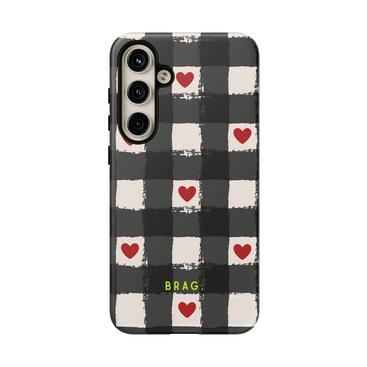 Lucky Heart Tough Phone Case – Shockproof Protective iPhone Cover