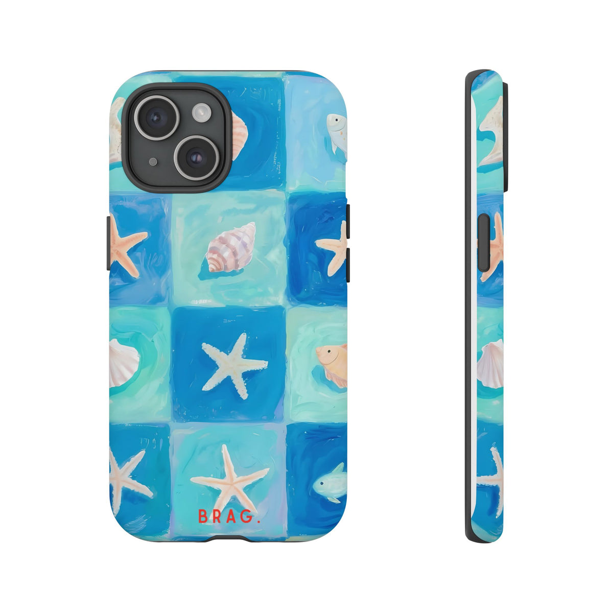 Saltwater Tiles Tough Phone Case – Shockproof Protective iPhone Cover