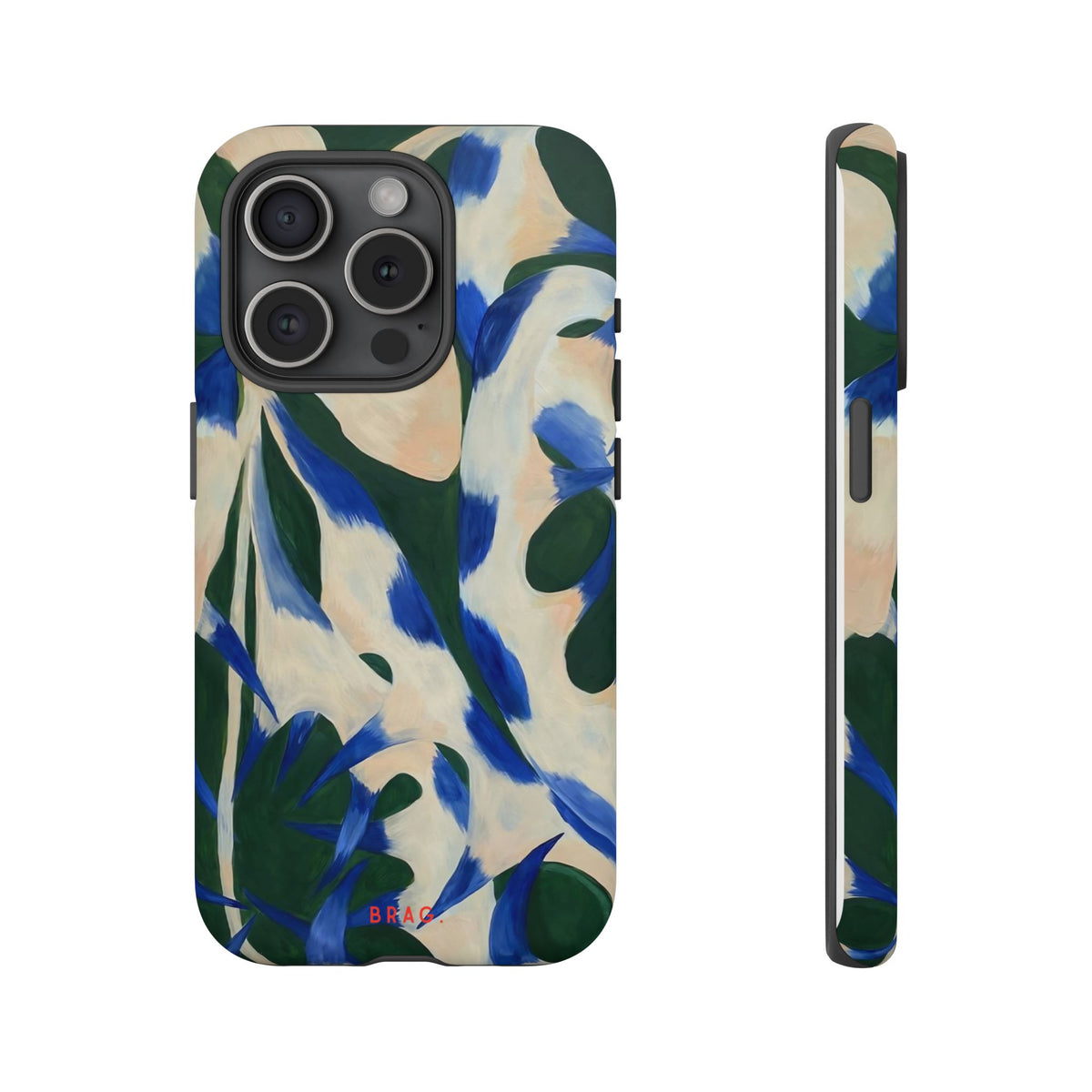 Blue Garden Tough Phone Case – Shockproof Protective iPhone Cover