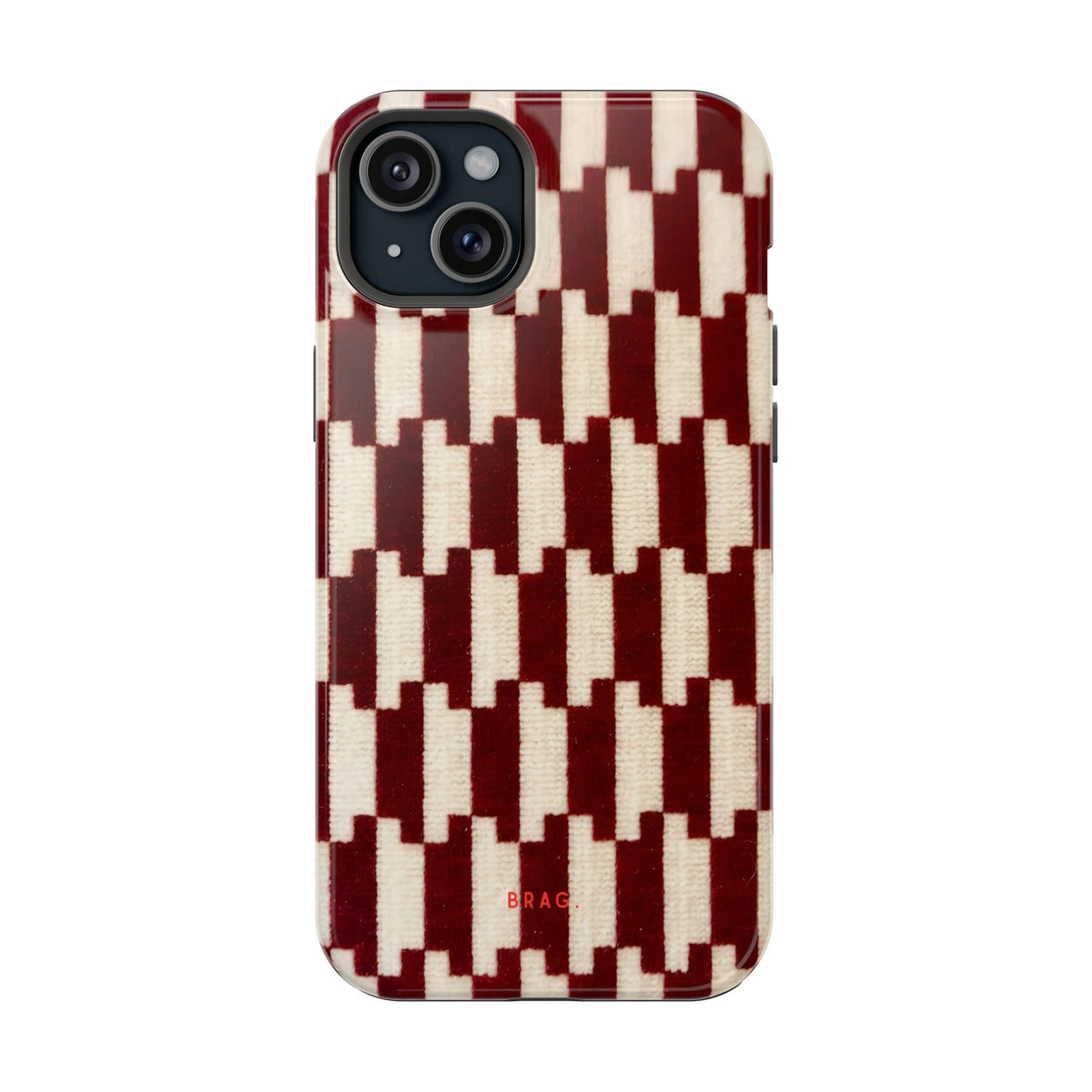 Wine & Cream Magnetic Impact-Resistant Phone Case