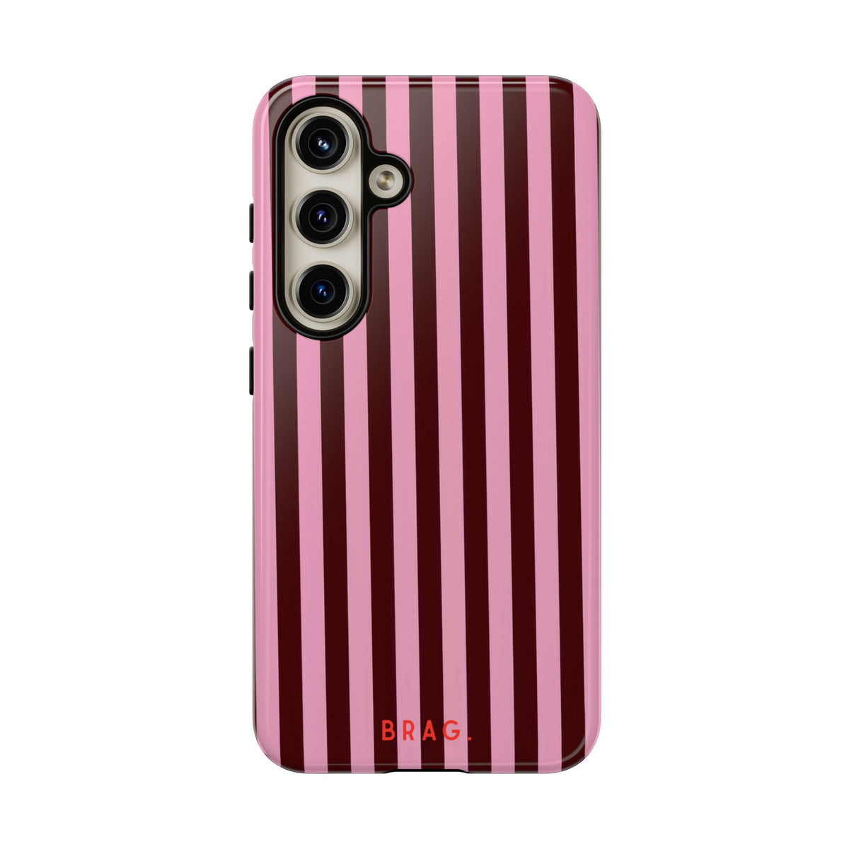 Candy Stripe Tough Phone Case – Shockproof Protective iPhone Cover