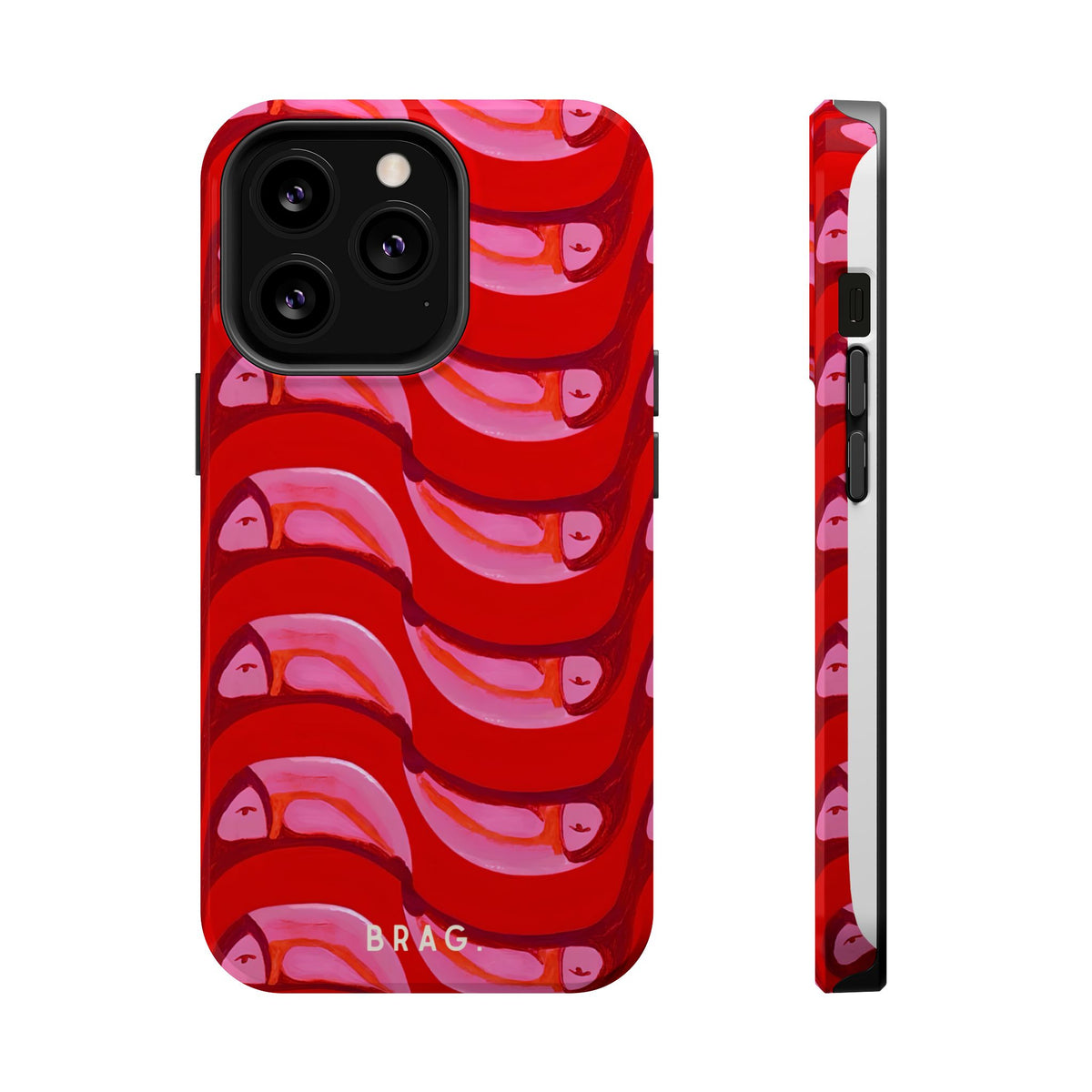 Pink Current Magnetic Impact-Resistant Phone Case