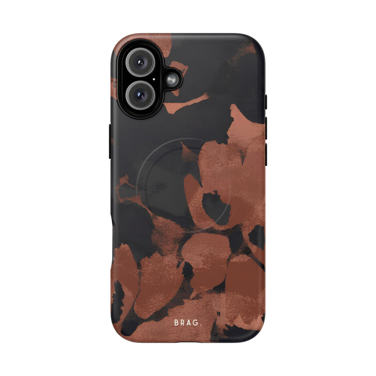 Terracotta Bloom MagSafe Tough Phone Case — Magnetic Protective Cover