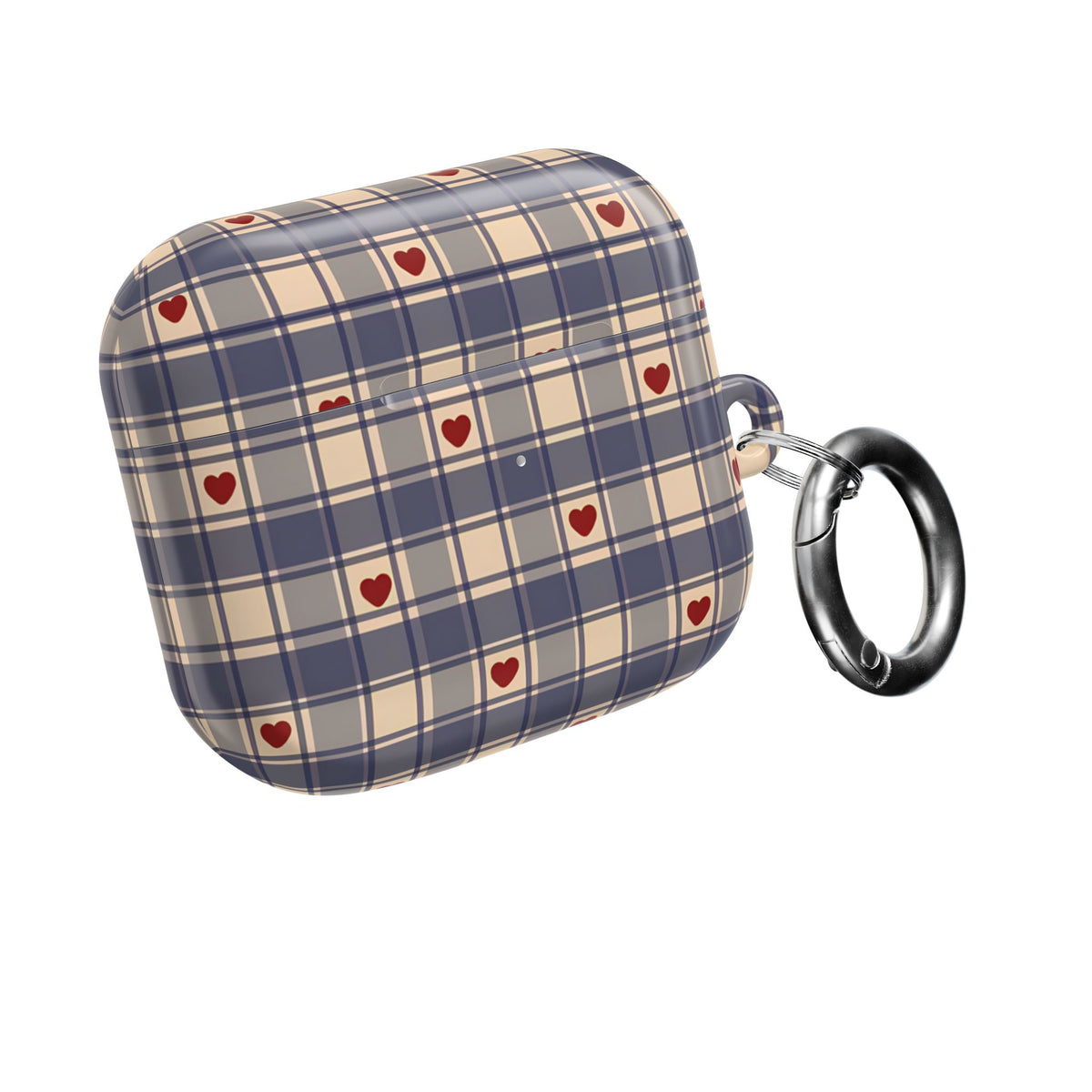 Heart Plaid AirPod Case – Slim Protective Charging Case