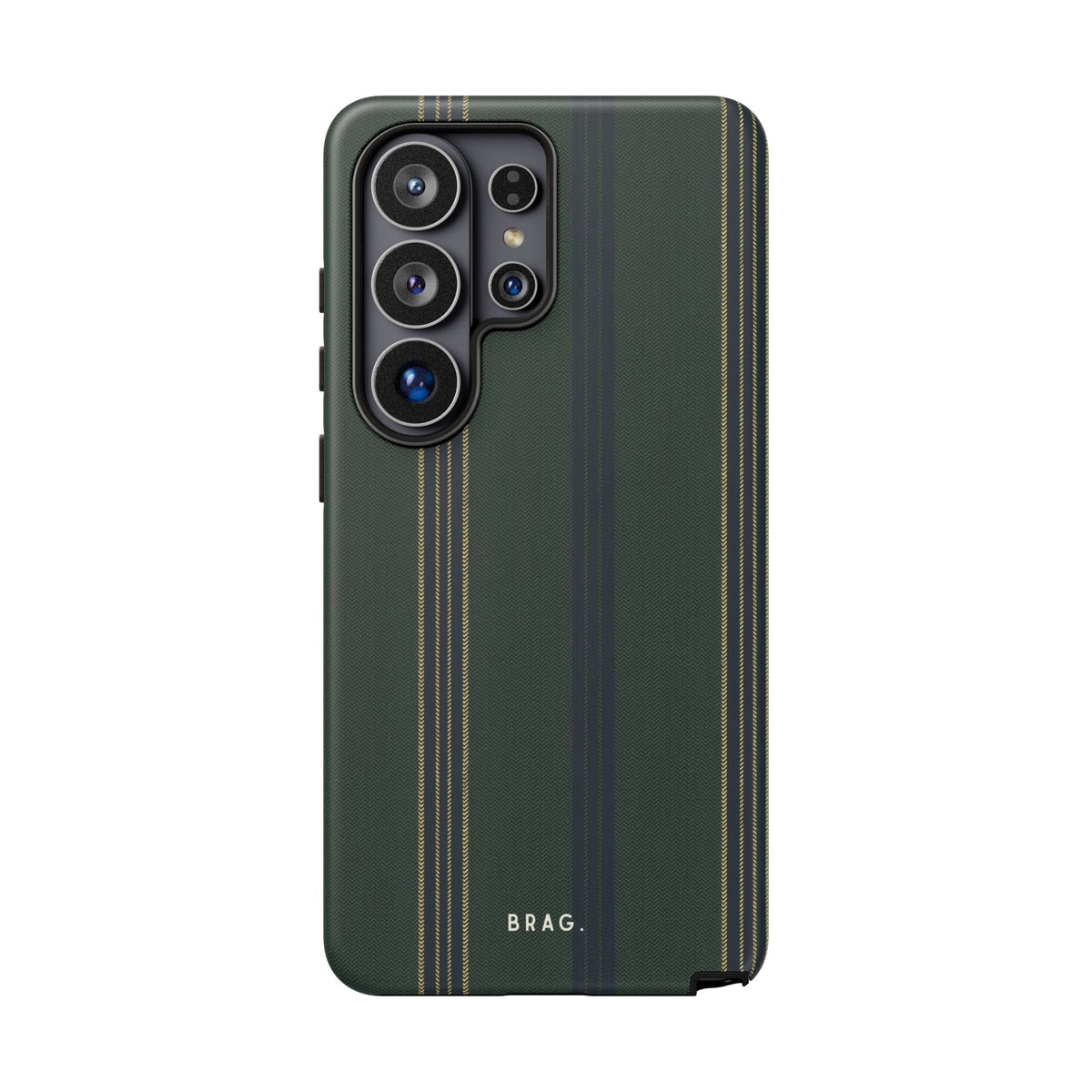 Olive Pinstripe Tough Phone Case – Shockproof Protective iPhone Cover