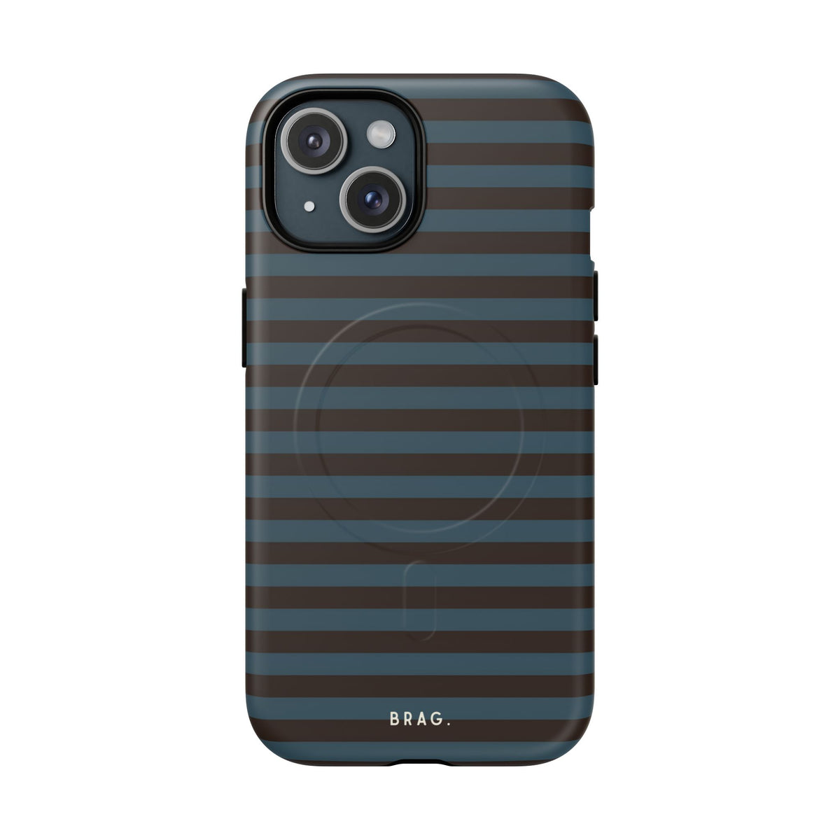 Seaside Stripe MagSafe Tough Phone Case — Magnetic Protective Cover
