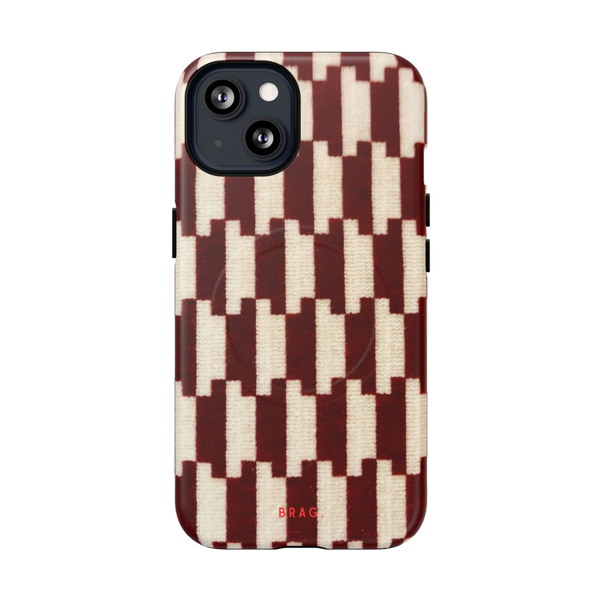 Wine & Cream MagSafe Tough Phone Case — Magnetic Protective Cover