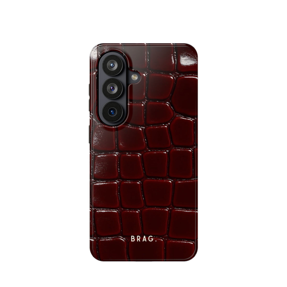 Cherry Leather Magnetic Impact-Resistant Phone Case
