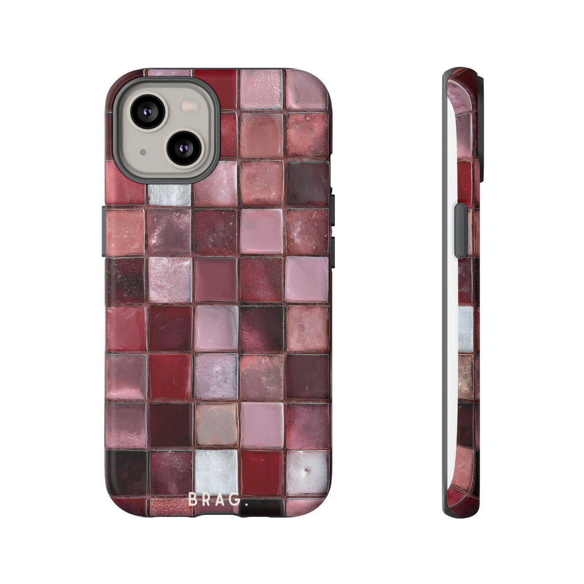 Cherry Tile Tough Phone Case – Shockproof Protective iPhone Cover